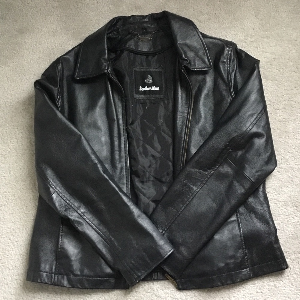 Woman’s Black Leather Jacket